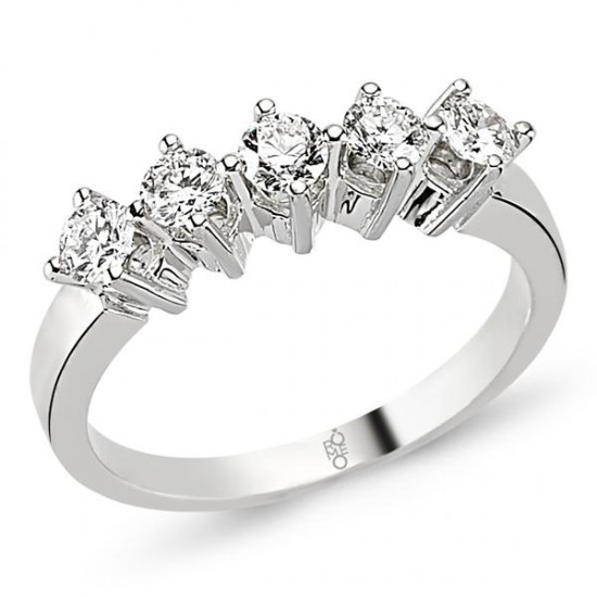 18 Ayar Altın 0.60 Ct Pırlanta Beştaş Yüzük RMY212 18 Ayar Altın 0.60 Ct Pırlanta Beştaş Yüzük RMY212