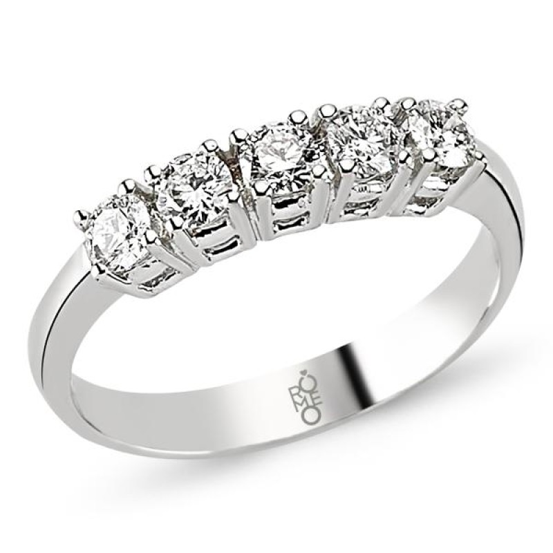 18 Ayar Altın 0.60 Ct Pırlanta Beştaş Yüzük RMY207 18 Ayar Altın 0.60 Ct Pırlanta Beştaş Yüzük RMY207