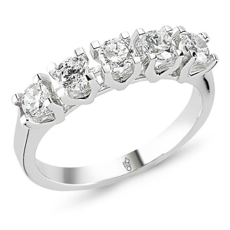 18 Ayar Altın 0.80 Ct Pırlanta Beştaş Yüzük RMY511 18 Ayar Altın 0.80 Ct Pırlanta Beştaş Yüzük RMY511
