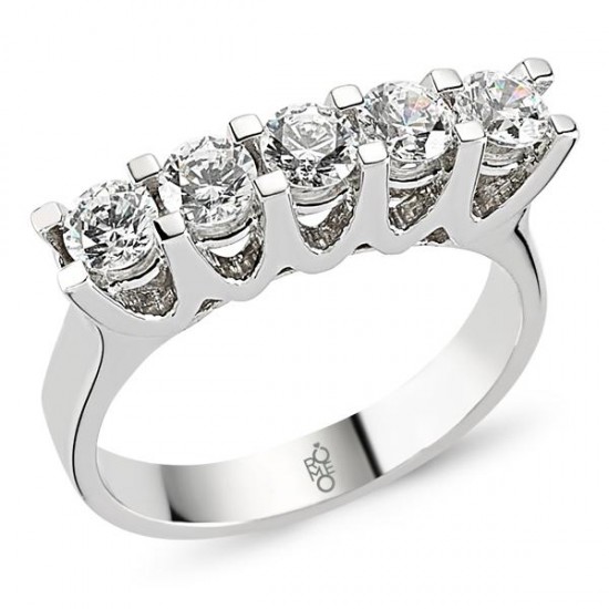 18 Ayar Altın 1.15 Ct Pırlanta Beştaş Yüzük RMY512