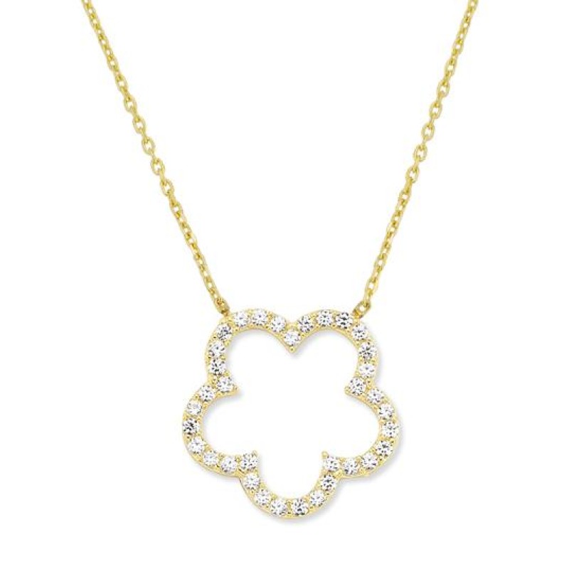 14 Ayar Altın Çiçek Kolye KLY285 14 Ayar Altın Çiçek Kolye KLY285