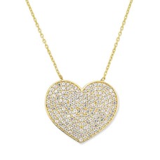 14 Ayar Altın Kalp Kolye KLY144