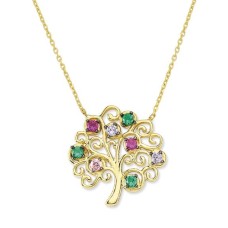 14 Ayar Altın Hayat Ağacı Kolye KLY250