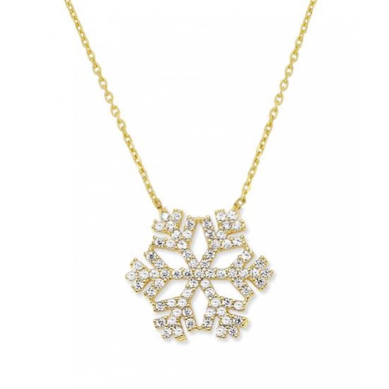 14 Ayar Altın Kar Tanesi Kolye KLY377
