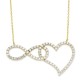 14 Ayar Altın Sonsuzluk Kalp Kolye KLY406
