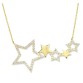 14 Ayar Altın Samanyolu Yıldız Kolye KLY423