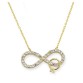 14 Ayar Altın Fantezi Sonsuzluk Kolye KLY579