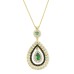 14 Ayar Altın Yeşil Damla Taş Kolye KLY324 14 Ayar Altın Yeşil Damla Taş Kolye KLY324