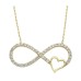 Kalp Sonsuzluk Gümüş Kolye GMS01 Kalp Sonsuzluk Gümüş Kolye GMS01