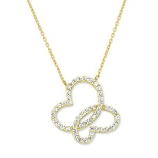 14 Ayar Altın Kelebek Kolye KLY225