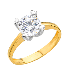 14 Ayar Altın Tektaş Yüzük E337