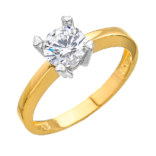 14 Ayar Altın Tektaş Yüzük E339