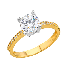 14 Ayar Altın Tektaş Yüzük E340