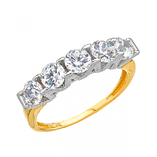 14 Ayar Altın Beştaş Yüzük E341