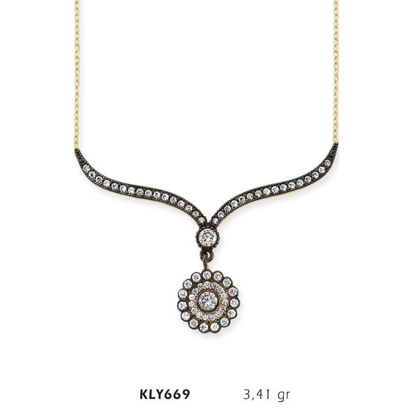 14 Ayar Altın Otantik Kolye KLY669 14 Ayar Altın Otantik Kolye KLY669