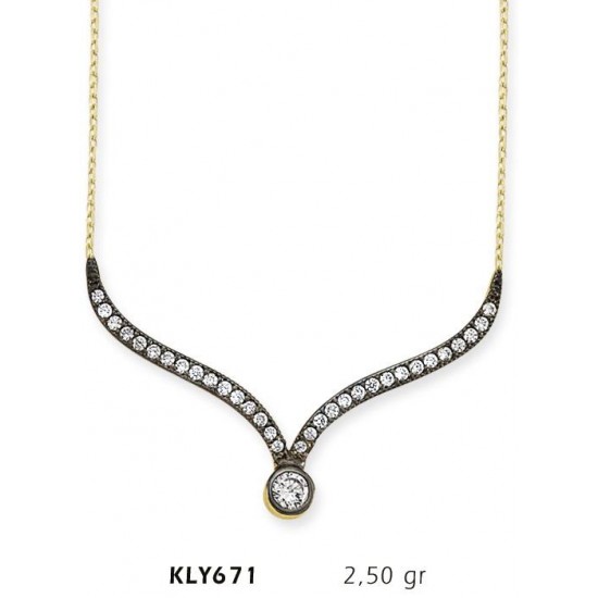 14 Ayar Altın Otantik Kolye KLY671