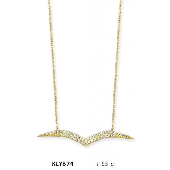 14 Ayar Altın Martı Kolye KLY674