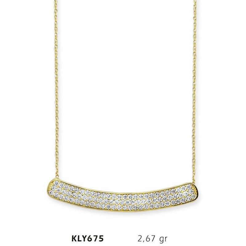 14 Ayar Altın Sırataş Kolye KLY675 14 Ayar Altın Sırataş Kolye KLY675