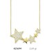14 Ayar Altın Yıldız Kolye KLY694