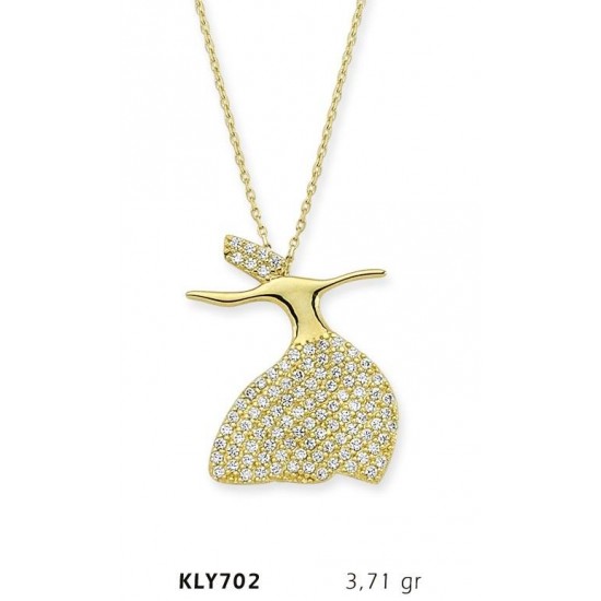 14 Ayar Altın Mevlana Kolye KLY702
