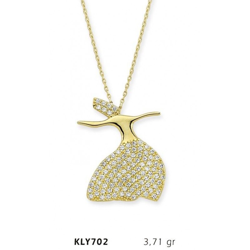 14 Ayar Altın Mevlana Kolye KLY702