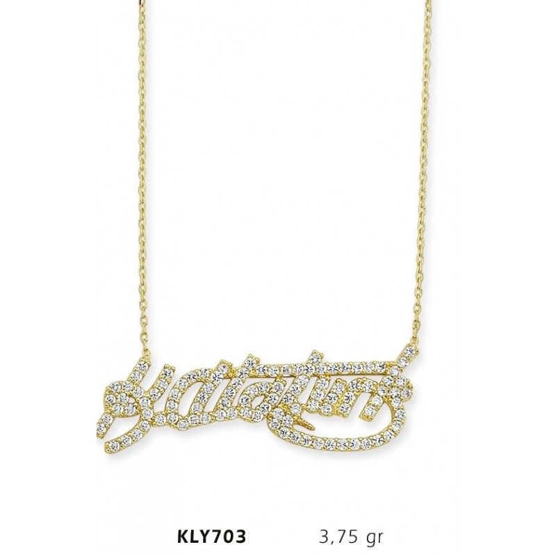 14 Ayar Altın Atatürk Kolye KLY703