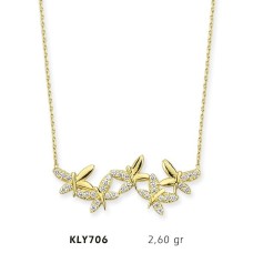 14 Ayar Altın Yusufçuk Kolye KLY706