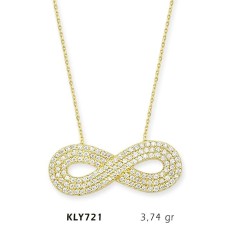 14 Ayar Altın Sonsuzluk Kolye KLY721