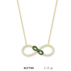 14 Ayar Altın Sonsuzluk Kolye KLY740