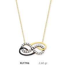 14 Ayar Altın Sonsuzluk Kolye KLY746