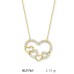 14 Ayar Atın Mini Kalpler Kolyesi KLY761