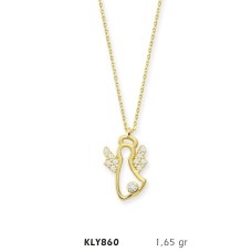 14 Ayar Altın Melek Kolye KLY860
