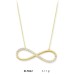 14 Ayar Altın Sonsuzluk Kolye KLY862