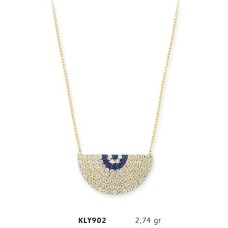 14 Ayar Altın Yarım Ay Kolye KLY902