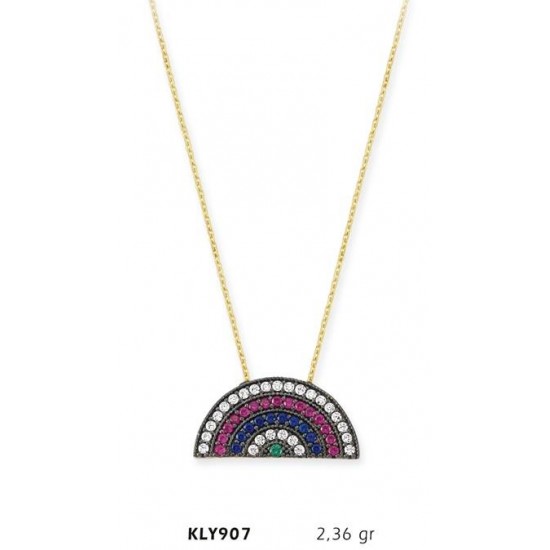 14 Ayar Altın Yarım Ay Kolye KLY907