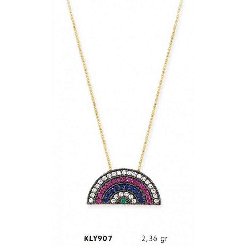 14 Ayar Altın Yarım Ay Kolye KLY907