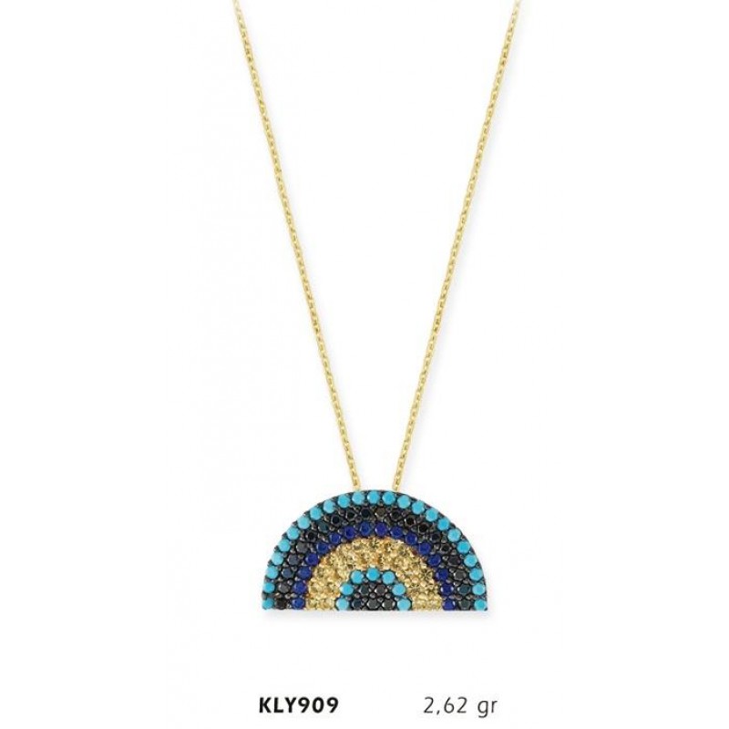 14 Ayar Altın Yarım Ay Kolye KLY909