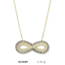 14 Ayar Altın Sonsuzluk Kolye KLY689