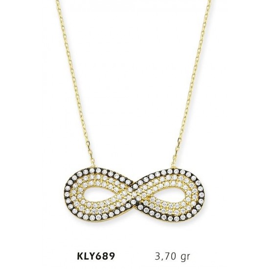 14 Ayar Altın Sonsuzluk Kolye KLY689