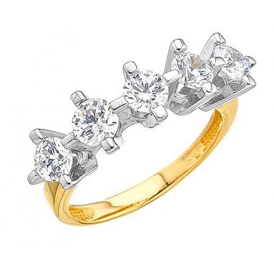 14 Ayar Altın Beştaş Yüzük E336