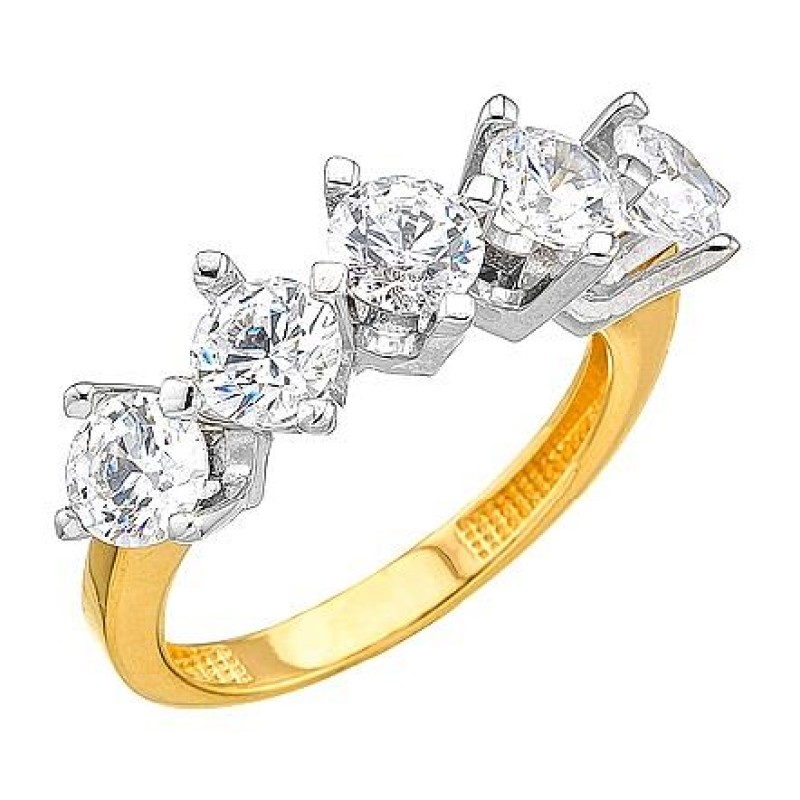 14 Ayar Altın Beştaş Yüzük E333 14 Ayar Altın Beştaş Yüzük E333