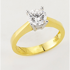 14 Ayar Altın Tektaş Yüzük E45