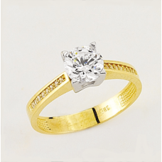 14 Ayar Altın Tektaş Yüzük E38