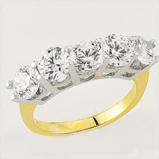 14 Ayar Altın Beştaş Yüzük E75