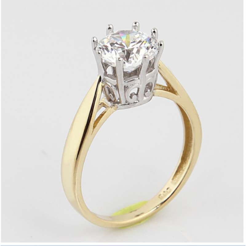 14 Ayar Altın Tektaş Yüzük E240