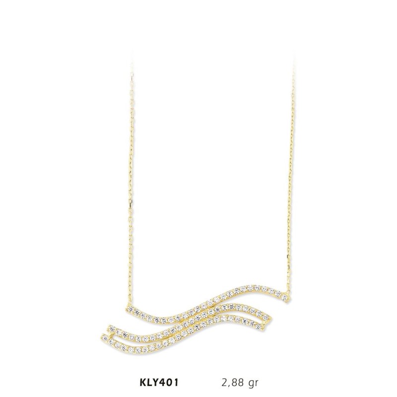 14 Ayar Altın Sırataş Kolye KLY401 14 Ayar Altın Sırataş Kolye KLY401