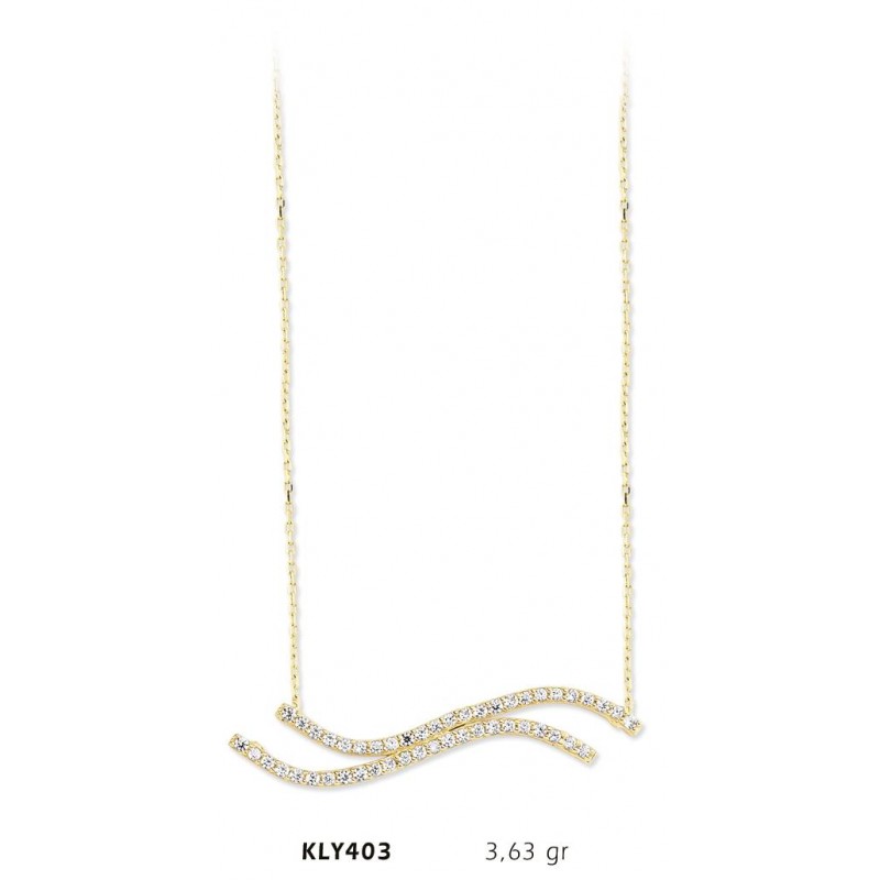 14 Ayar Altın Sırataş Kolye KLY403