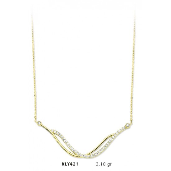 14 Ayar Altın Fantezi Kolye KLY421