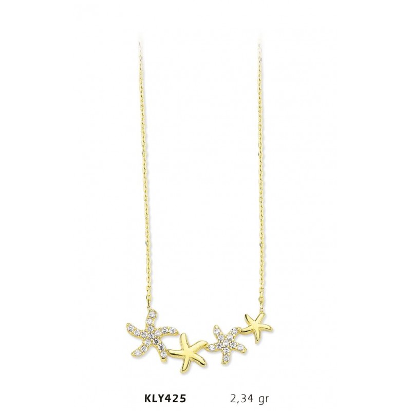 14 Ayar Altın Deniz Yıldızı Kolye KLY425 14 Ayar Altın Deniz Yıldızı Kolye KLY425