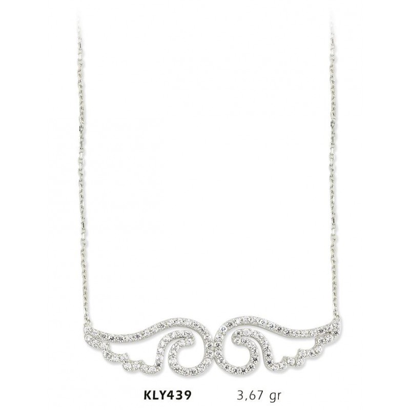 14 Ayar Altın Melek Kanadı Kolye KLY439 14 Ayar Altın Melek Kanadı Kolye KLY439